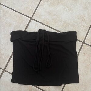 Wild Fable Black Textured Skirt